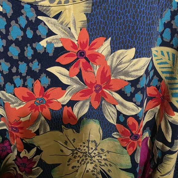 Liz & Me Women's Multicolor Floral Top - Picture 3 of 7